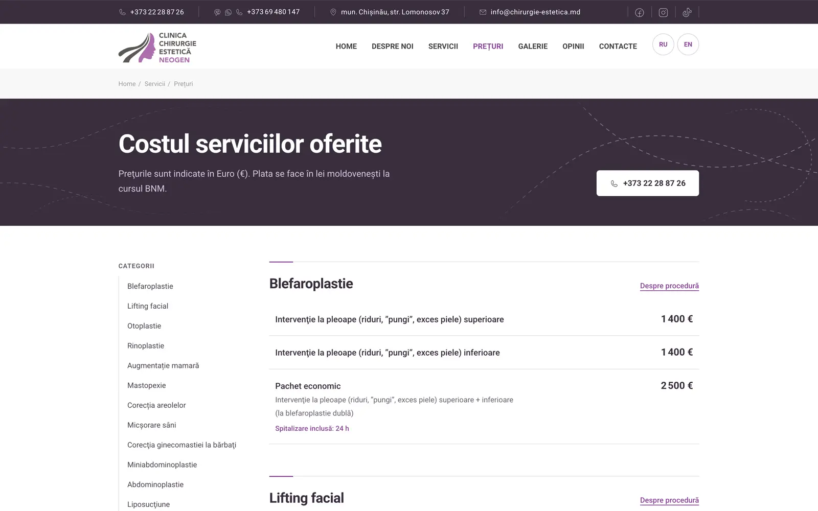 Clinica de Chirurgie Estetica Neogen